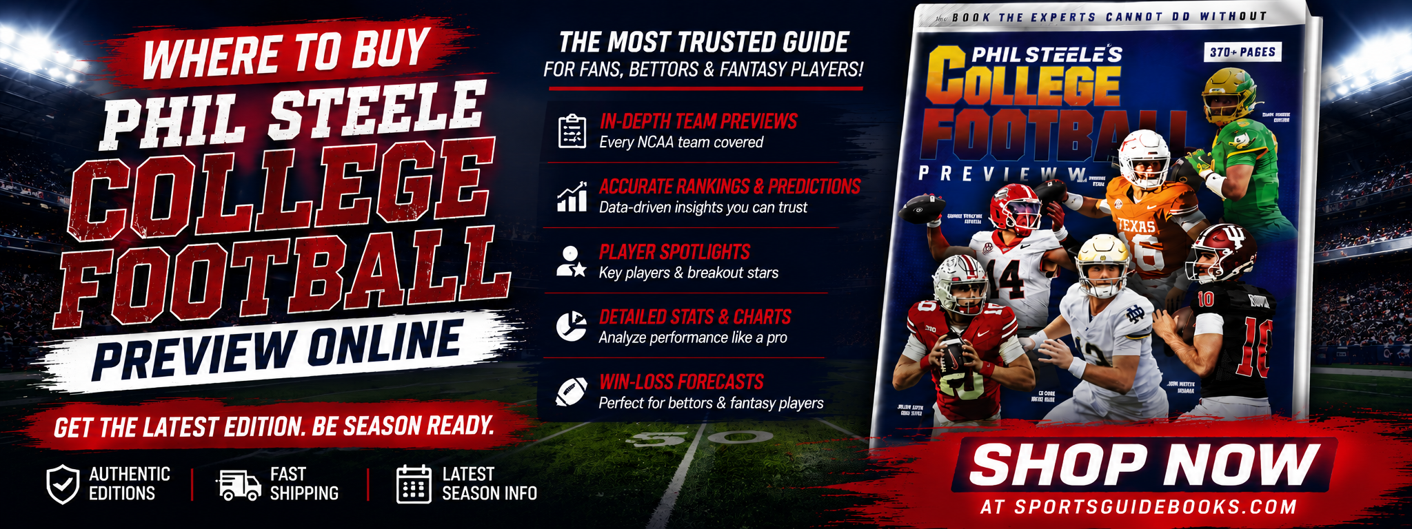 Where to Pre Order Phil Steele College Football Preview Magazine Online: Sports Guide Books