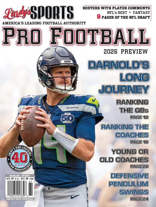 Lindy’s 2026 Pro Football Magazine