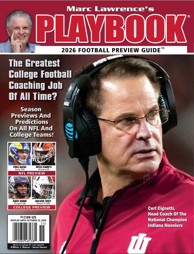 Marc Lawrence’s 2026 Playbook Football Preview Guide Magazine