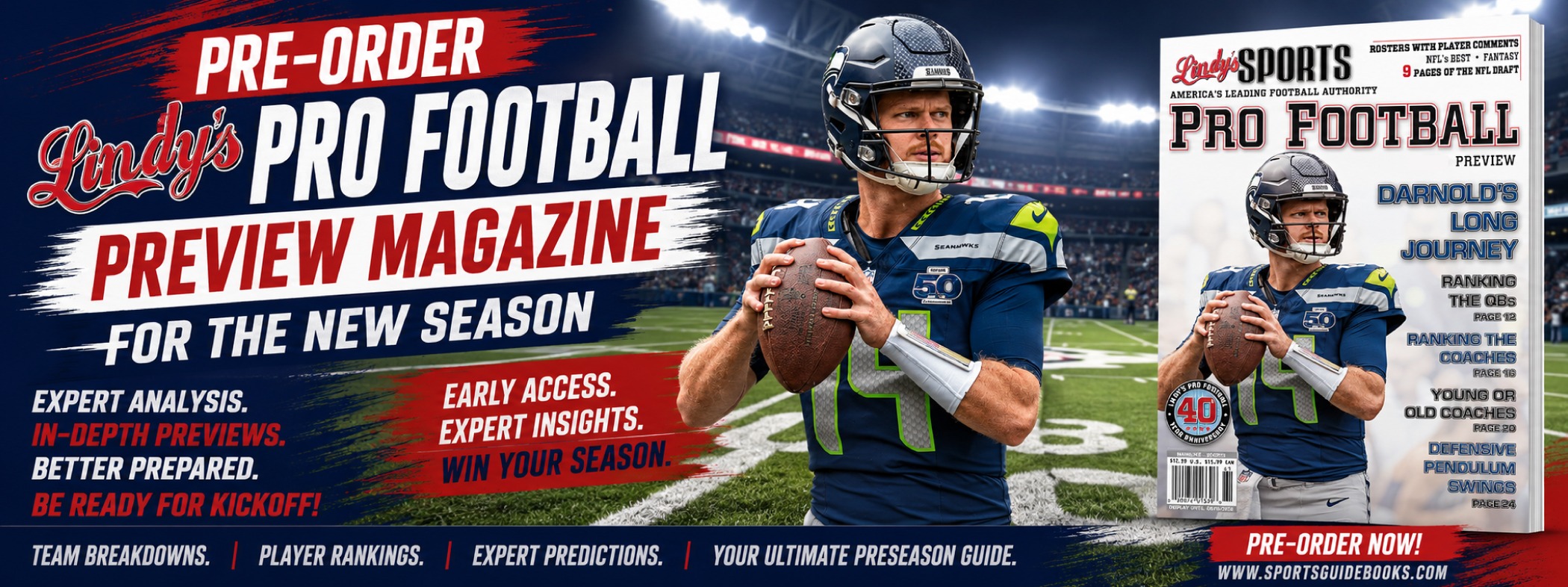 Pre-Order Lindy’s Pro Football Preview Magazine for the New Season