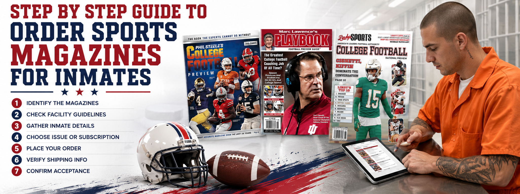 Step by Step Guide to Order Sports Magazines for Inmates